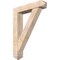 Ekena Millwork Traditional Arts and Crafts Smooth Bracket w/ Offset Brace, Douglas Fir, 7 1/2"W x 36"D x 48"H BKT0806X36X48TRA03SDF - alternate 1